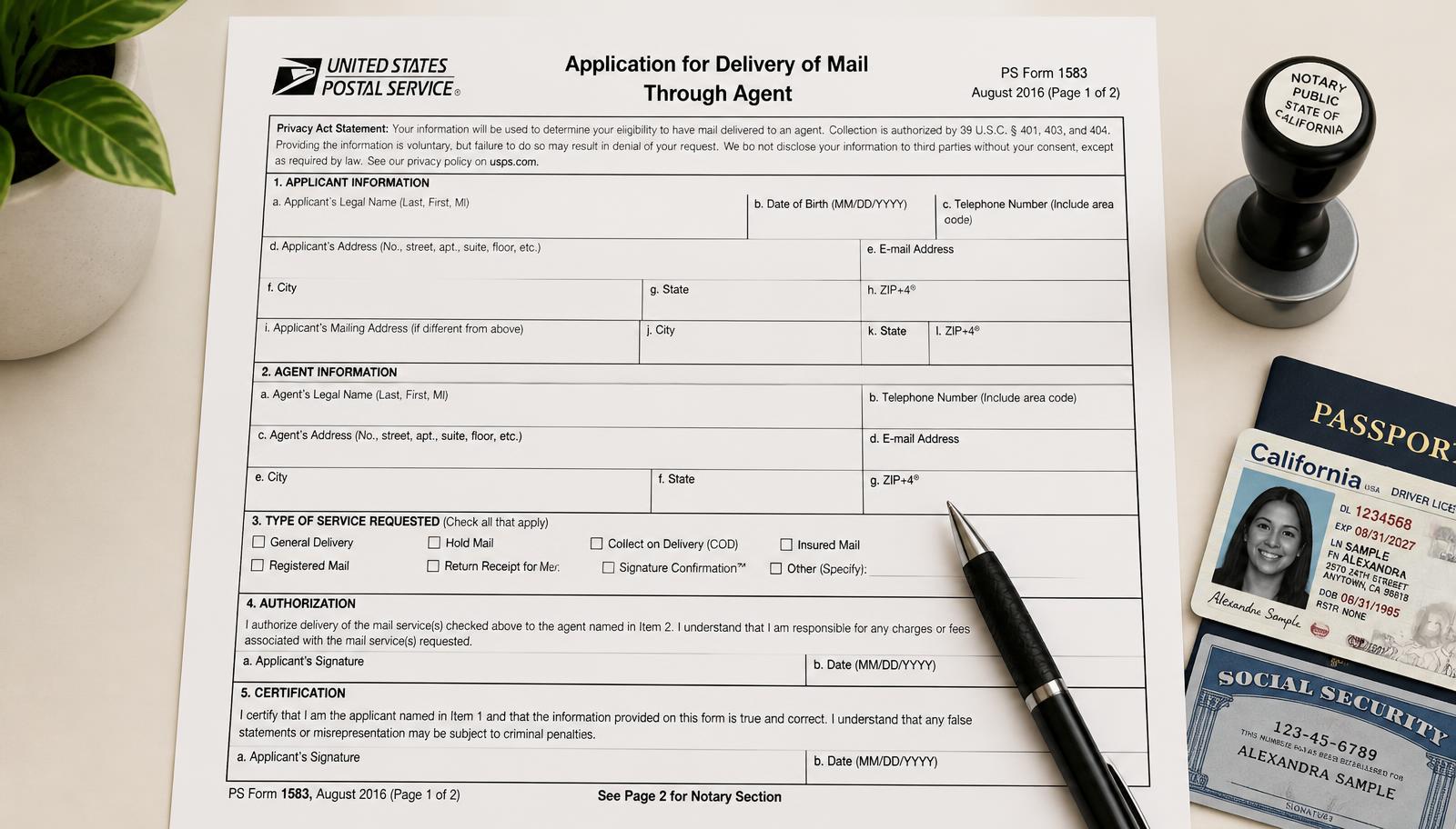 USPS Form 1583: step-by-step digital mailbox guide